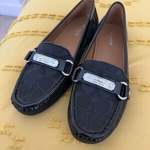 Coach Women's Black Signature Loafers
